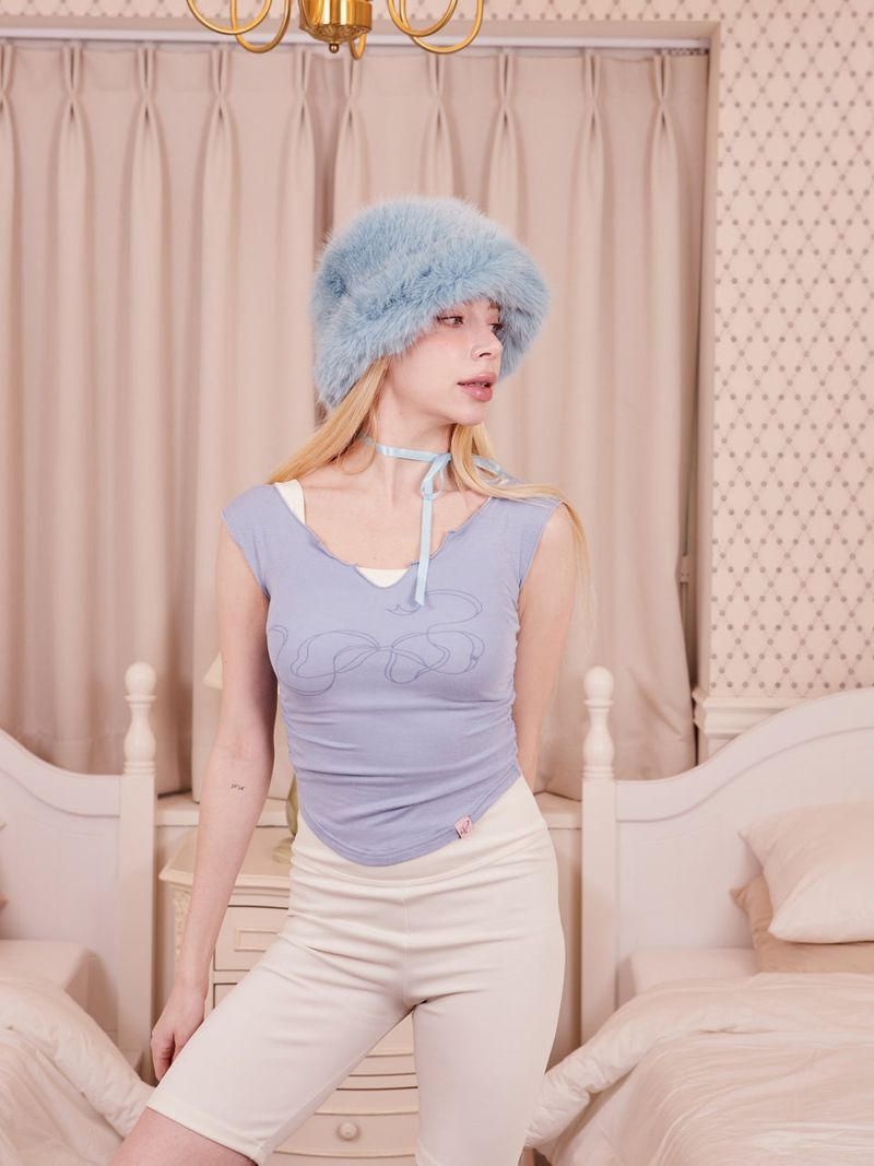 Lina String T-shirts_BABY BLUE