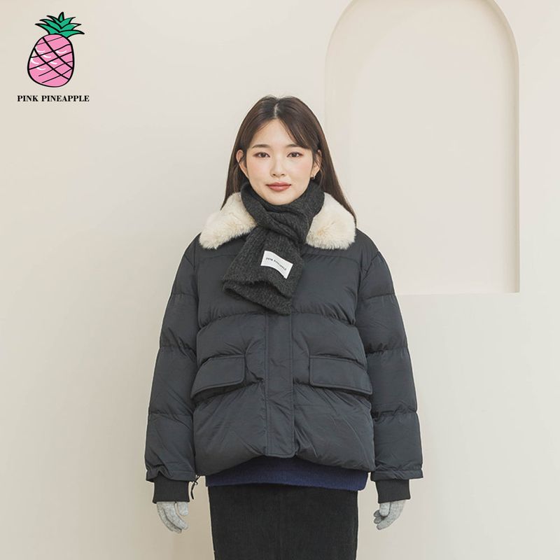 FUR COLLAR AIR PADDING