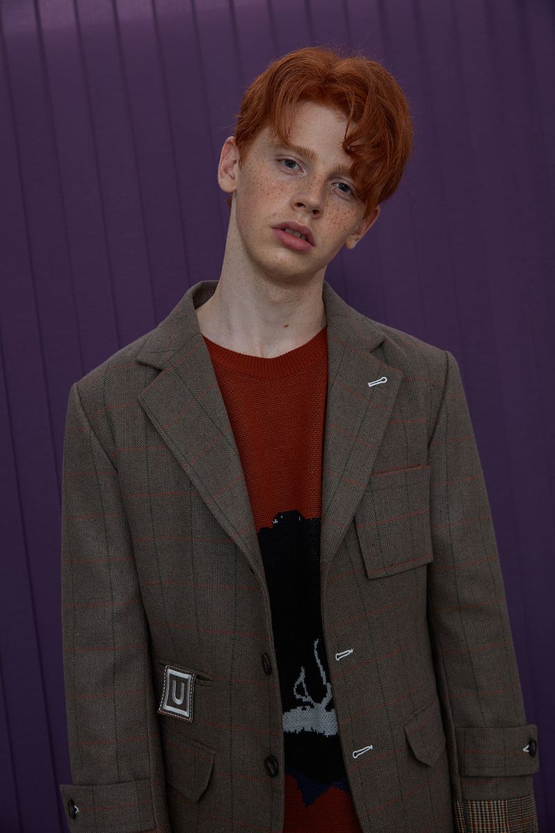 WOOL CHECK JACKET