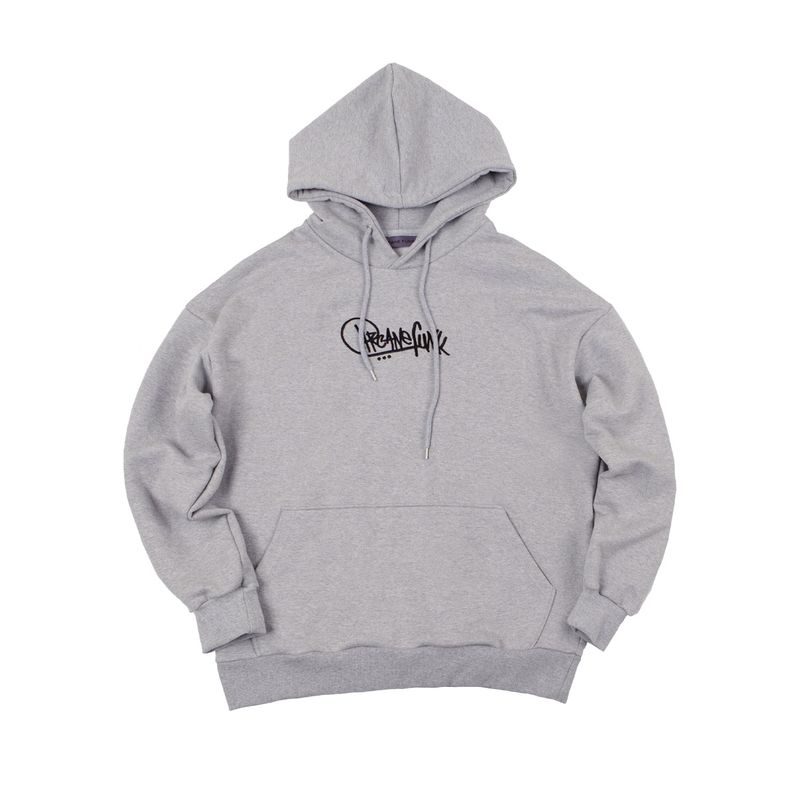 ARCANE FUNK(アーケインファンク)の「EMB LOGO HOODIE gray(Tops)」