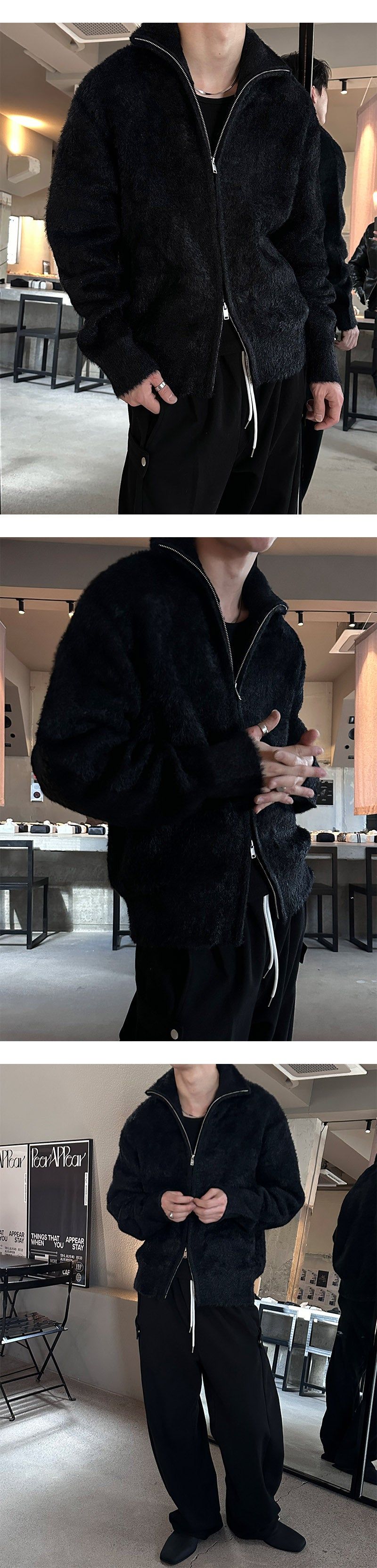 [Unisex] Side strap wide sweat pants(4color)