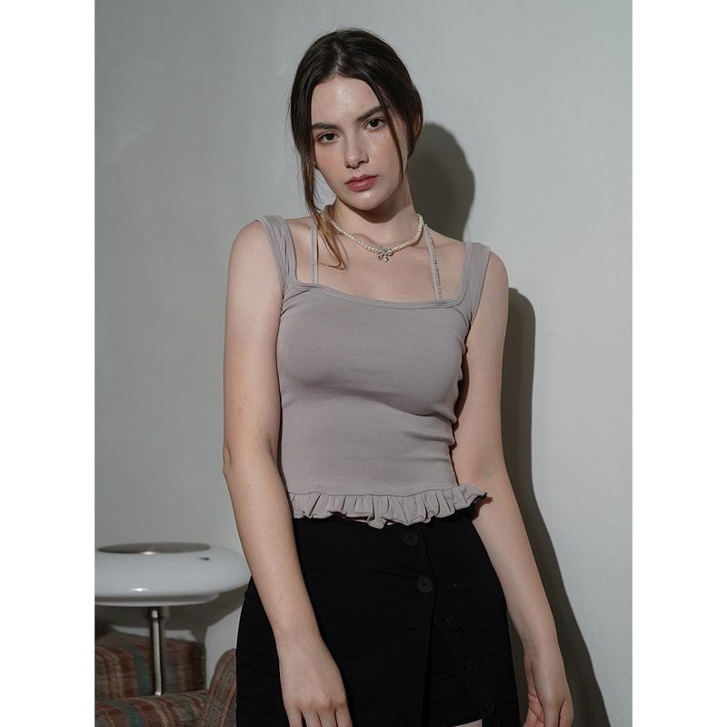ROSY SLEEVELESS-BEIGE