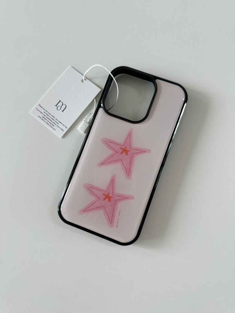 pink star phone case