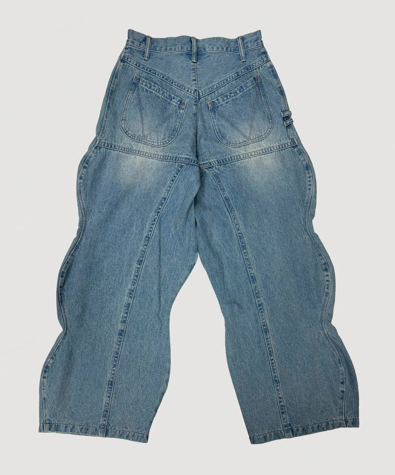 WAVE DENIM PANTS