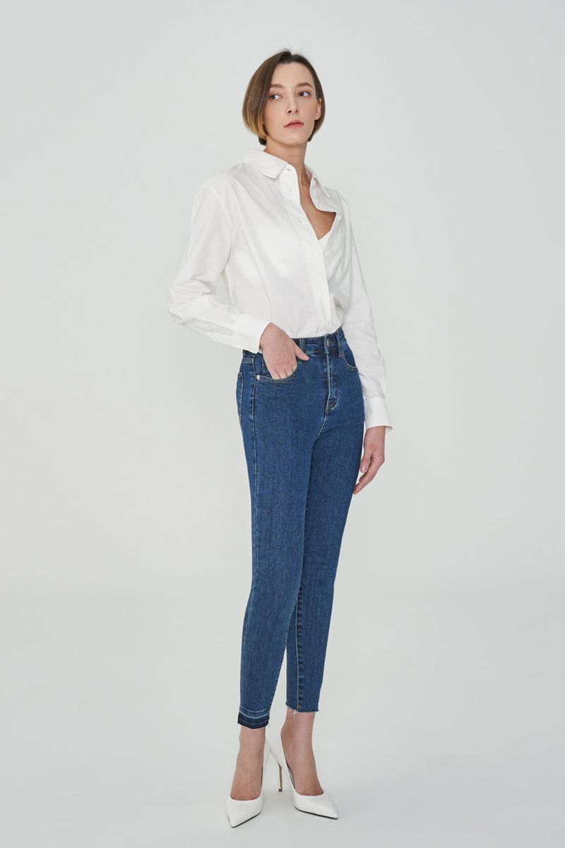 DARK BLUE SKINNY JEAN[6868]