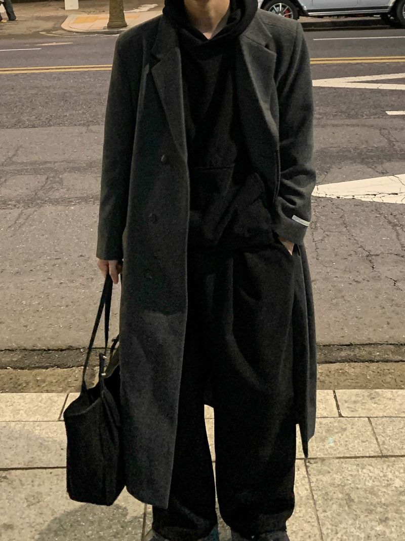  [Premium] Metin Hidden Maxi Wool Coat