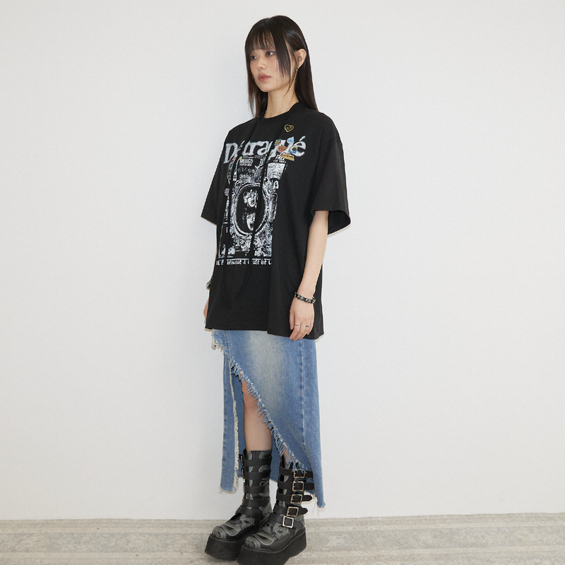 SPAGHETTI ROCK T SHIRT BLK