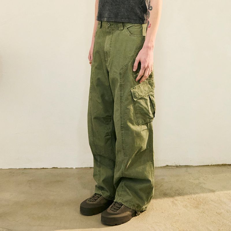 Pigment Parachute Cargo Pants Khaki