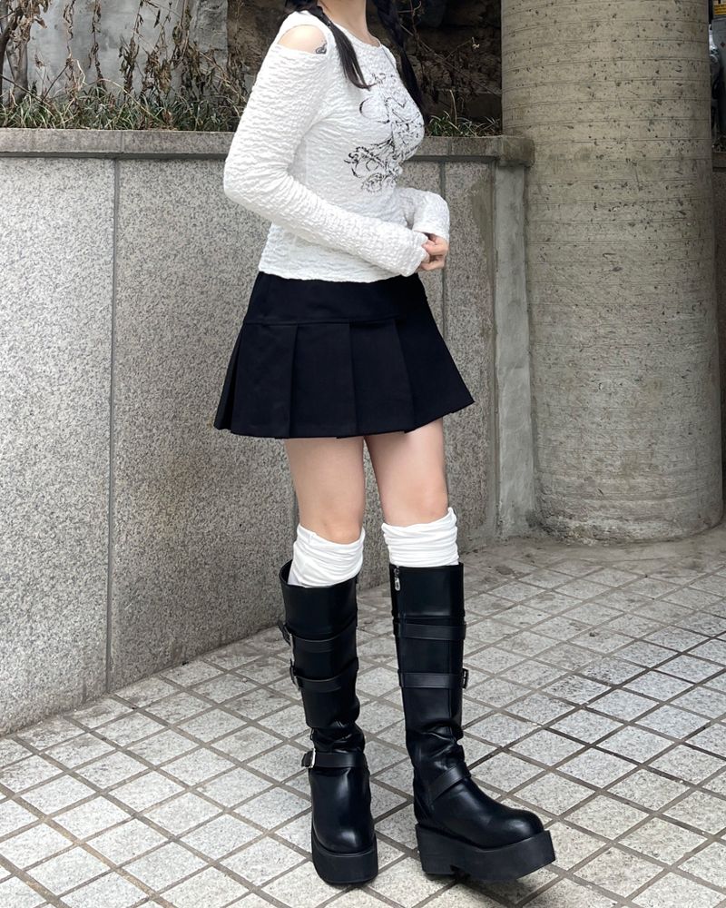 Heart Lock Cutout T-shirt