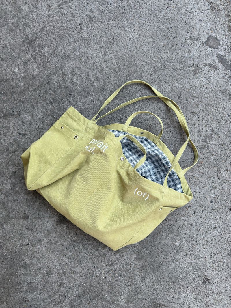 portraitseoul(ポートレイソウル)の「ポートレート リバーシブル ビッグ ショッパー バッグ(Green&Check)(バッグ)」