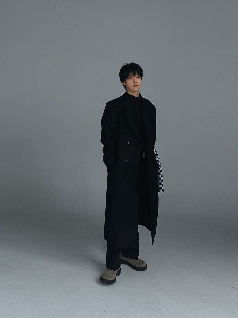 ASCLO Aura Hidden Maxi Wool Coat (3color)