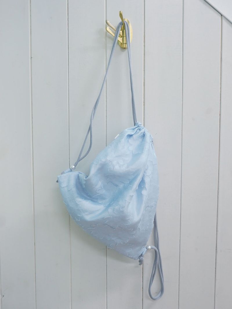 sloppipie（スロッピパイ）の「【MADE】グロッシーペタルストリングバッグ [スカイブルー]（バッグ）」