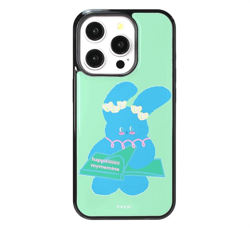 HAPPIMYMEMINE（ハッピーマイミーマイン）の「[MADE] ハッピーマイミーマインフォンケース グリーン（スマホグッズ/小物）」