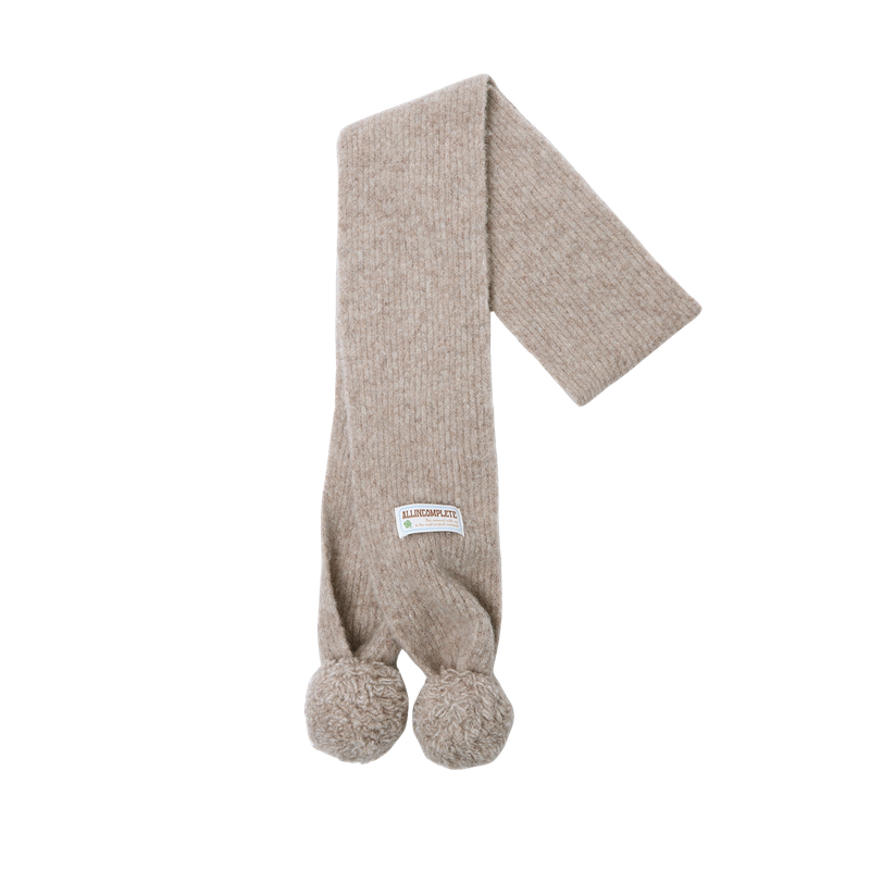 Marble Knit Mini Muffler (Oatmeal)