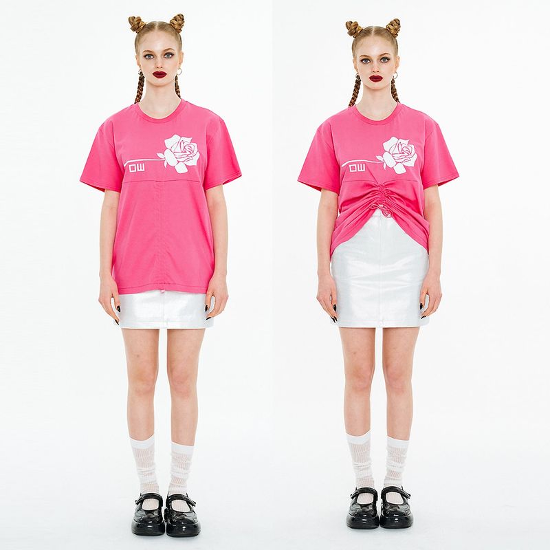 Sleeping Rose T-shirt [Magenta]