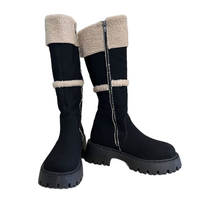 Muffin Roll Suede Dumble Ugg Long Boots (2 colors)
