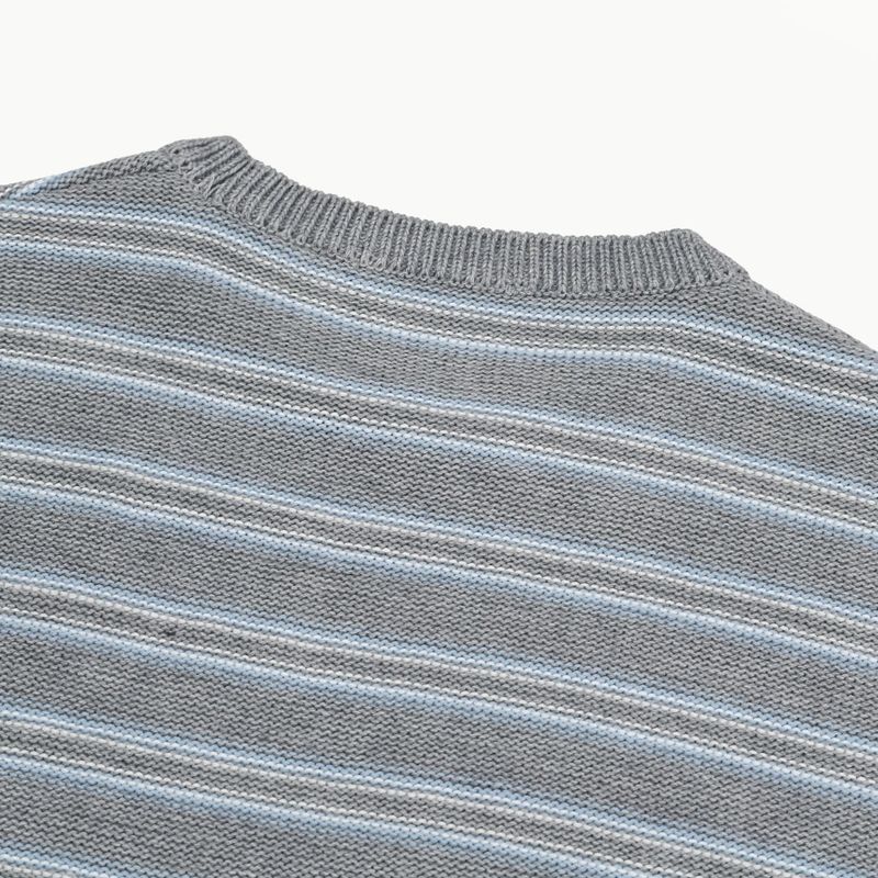 Reverse stripe knit 2COLOR