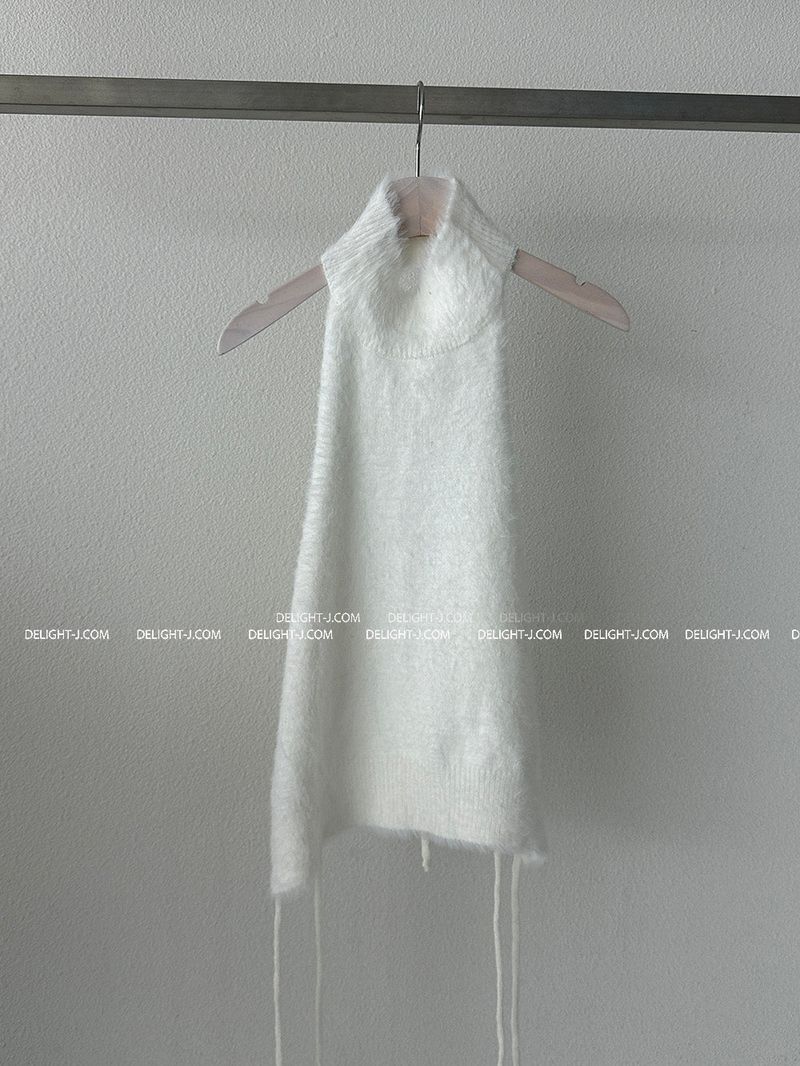 Block Soft Backless Sleeveless
