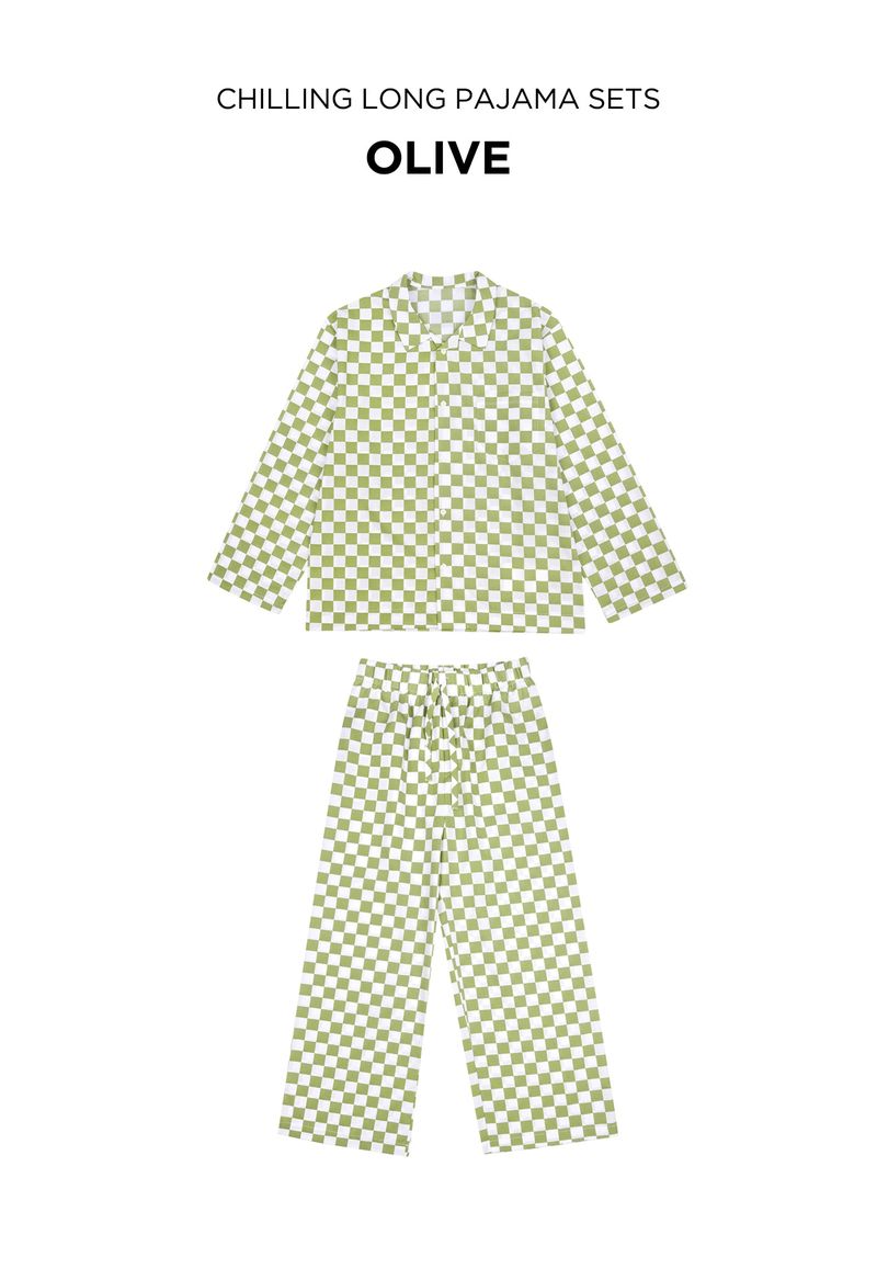 Chilling Pajama Long Set (3 Colors)