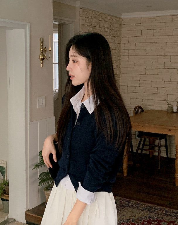 PN Basic Round Knit Cardigan (10color)