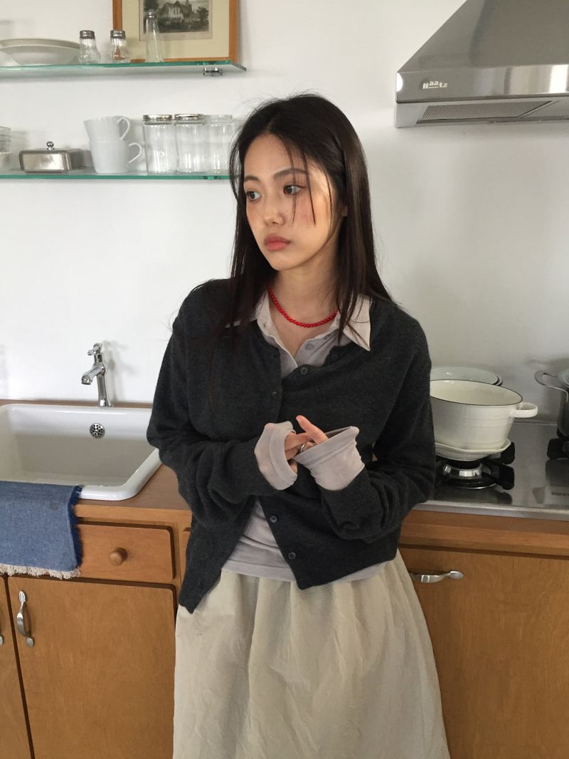 Engadin Round Cardigan (6Colors)