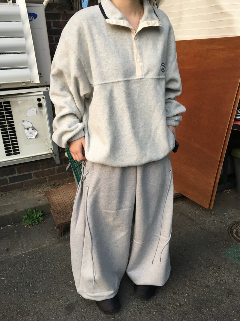 Double-sided fleece anorak