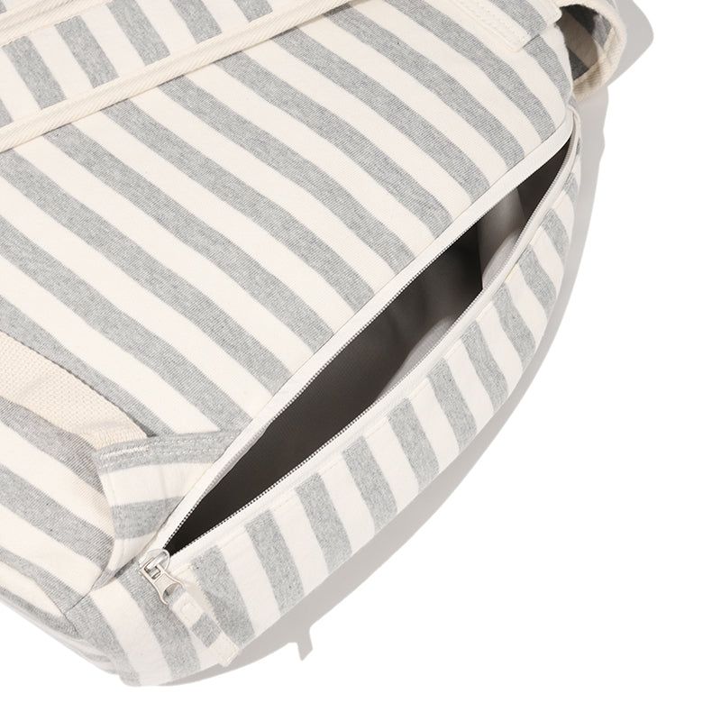STRIPE PATTERN BACKPACK [IVORY]