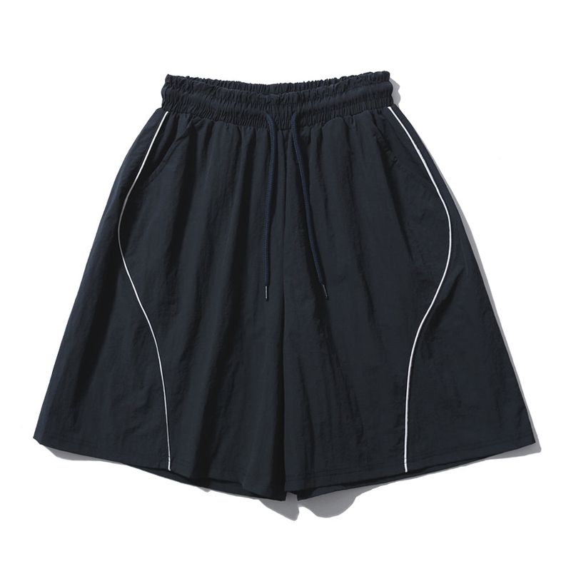 SEARCH410(サーチ410)の「CURVE LINE TRACK HALF PANTS NAVY(Pants)」