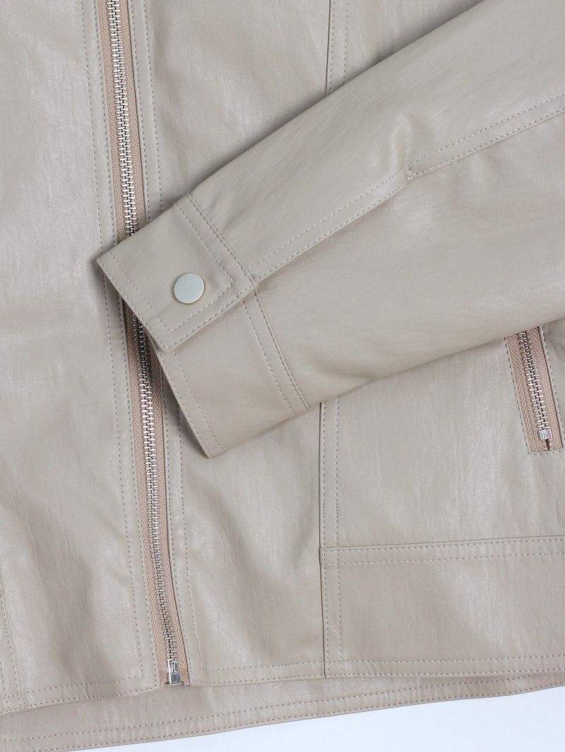 Bella Biker Leather Jacket (2color)