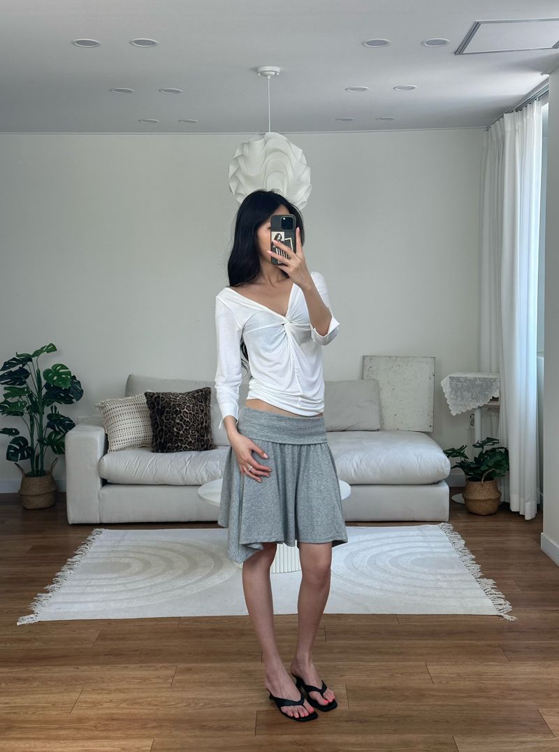 twist drape tee