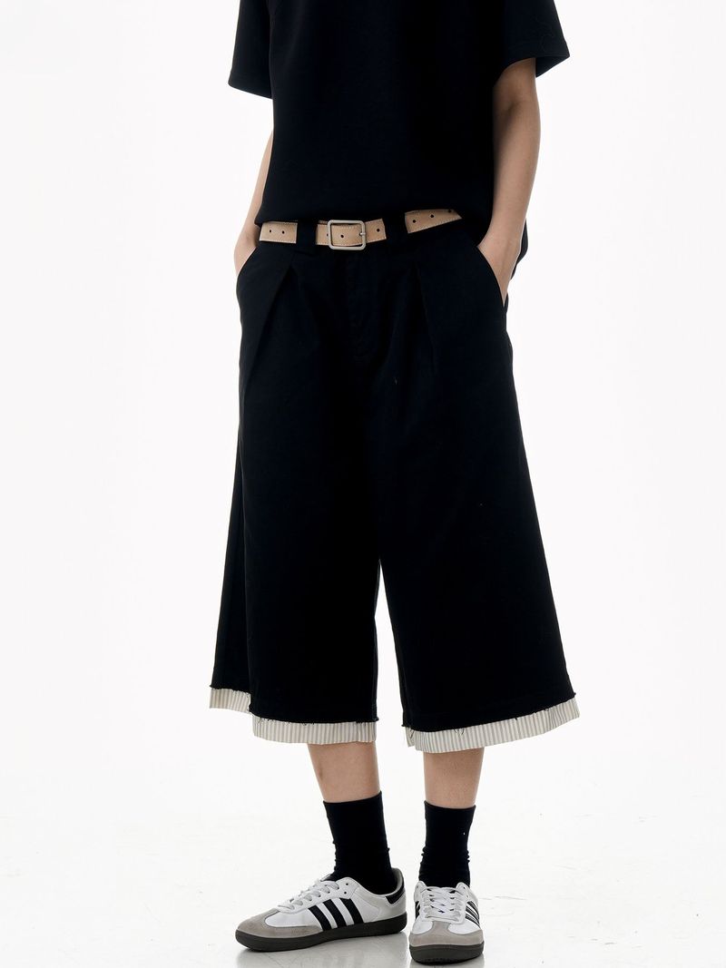 CZ Basicsの「Raw Hem Patch Crop Shorts（Pants）」