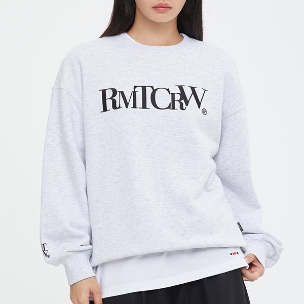 ROMANTIC CROWN(ロマンティッククラウン)の「RECENT LOGO SWEAT SHIRT_LIGHT GREY(Tops)」
