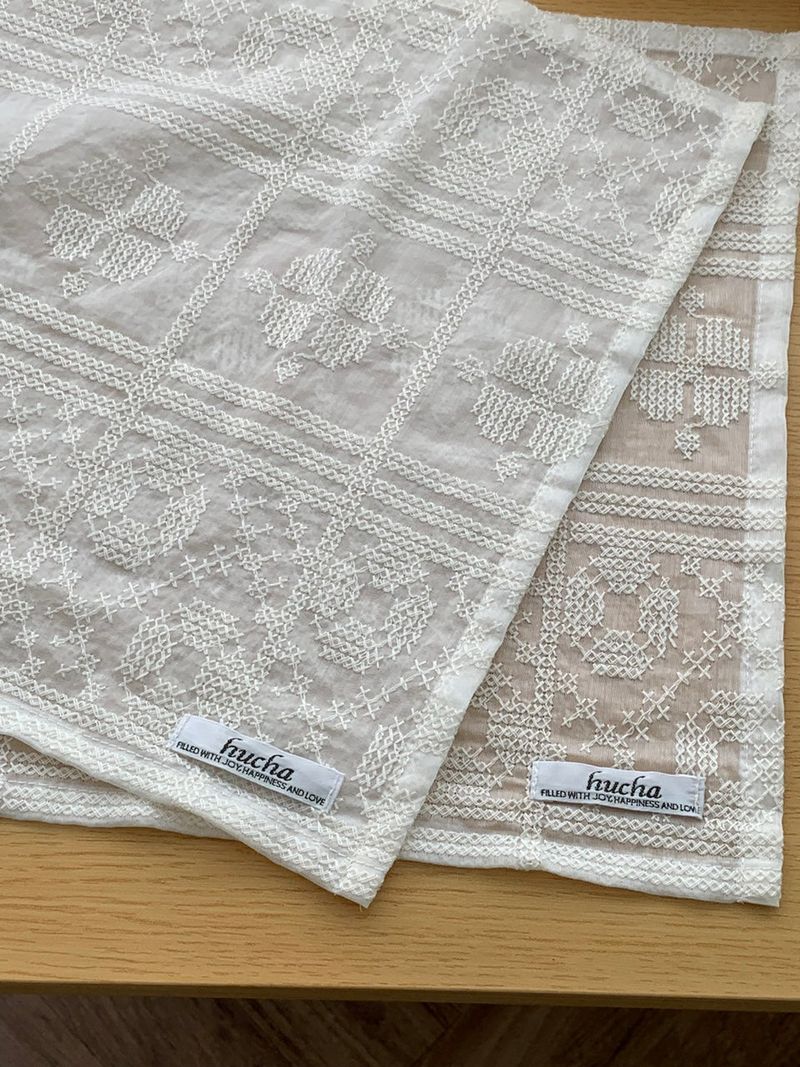 Cross-stitch pattern kitchen cloth