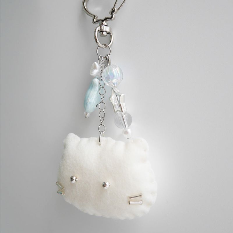 [soft keyring] seaside cat (blue)