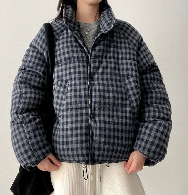 Youming Check Padded Jumper