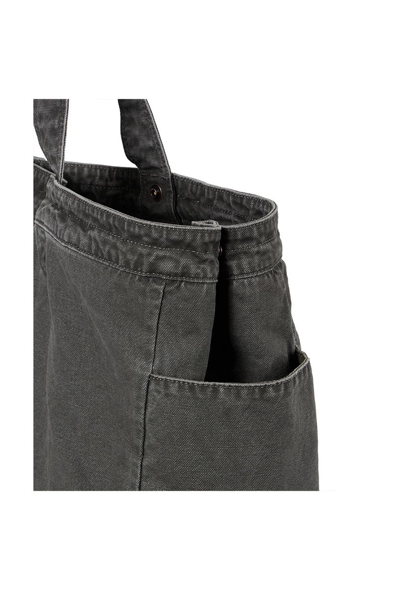 (BASE) VINTAGE MAXI TOTE BAG (CHARCOAL)