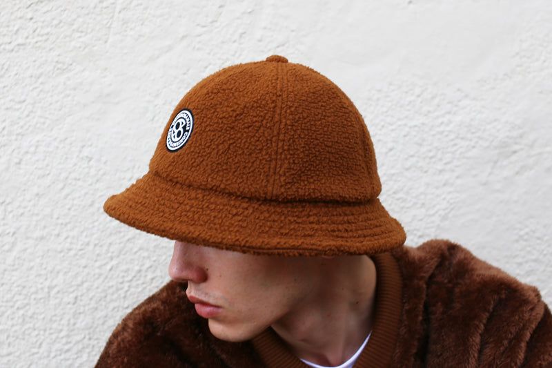 NUVOLINO FLEECE BUCKET HAT [BROWN]