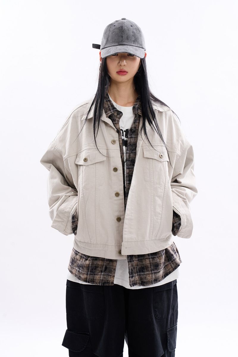 Raucohouse(ラウコハウス)の「Ely washed loose trucker jacket(Jackets/Outerwear)」