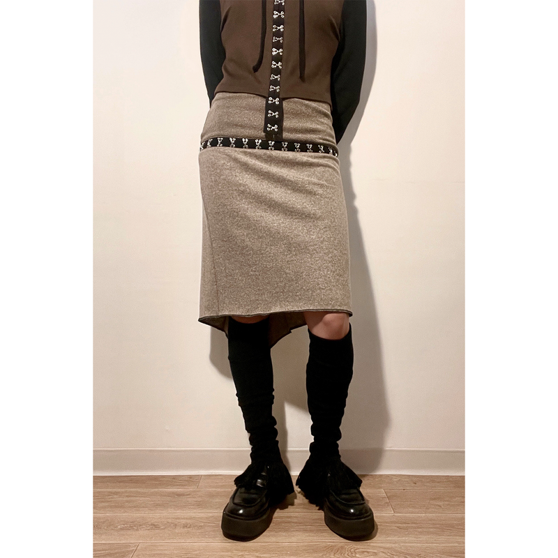 KNIT FRINGE LEG WARMER