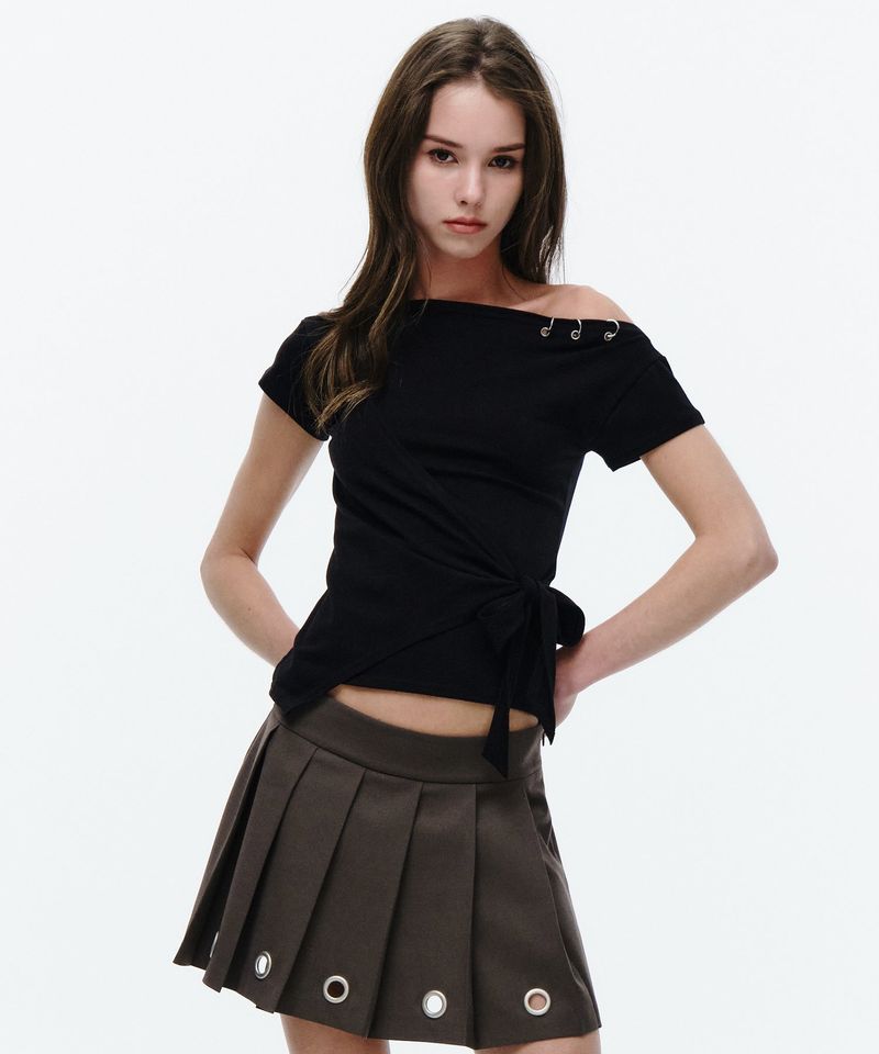 MIDNIGHT MOVE（ミッドナイトムーブ）の「tie ey t (black)（Tops）」