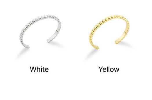 26SS★ [Premium Plating] Ice Block Cuff Bangle