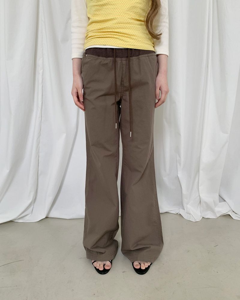 SLOUCH BANDING FLARE PANTS