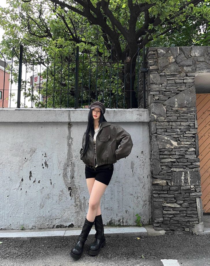 Ain leather jacket
