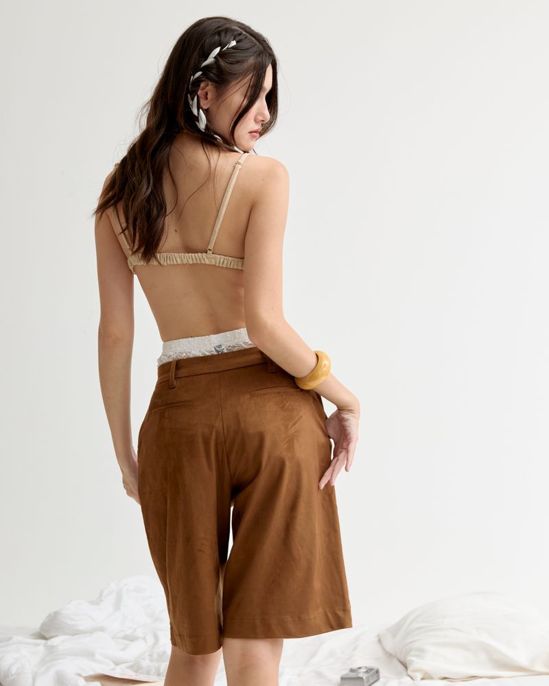 EVIE april MICRO-SUEDE BERMUDA SHORT