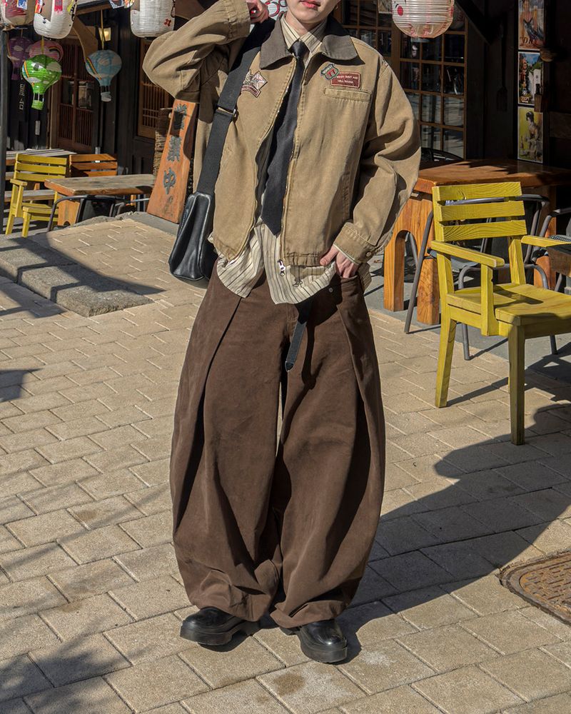 Cuff Bizo Balloon Cotton Pants