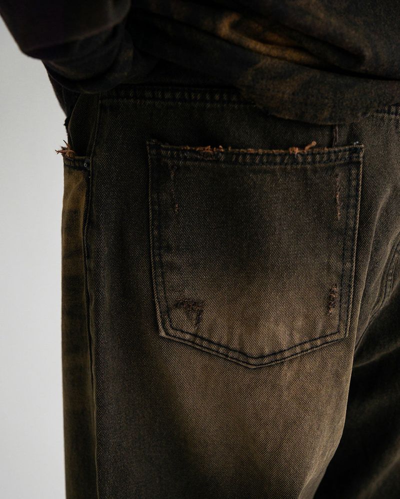 Vintage brown denim pants