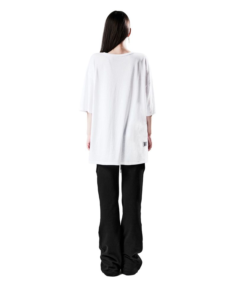 NO.122 BAR CODE T-SHIRT WHITE
