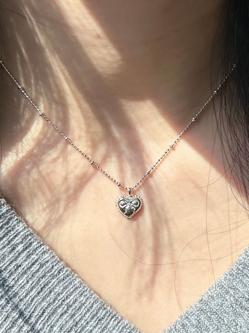 Ribbon Heart Necklace