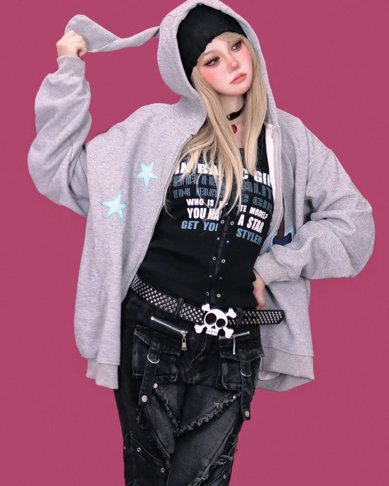 get-a guitar hood zip-up (2color)