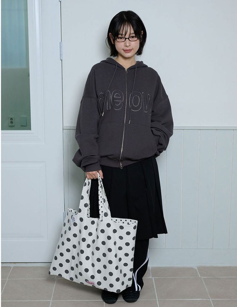 CAT GIRL DOT REVERSIBLE BAG